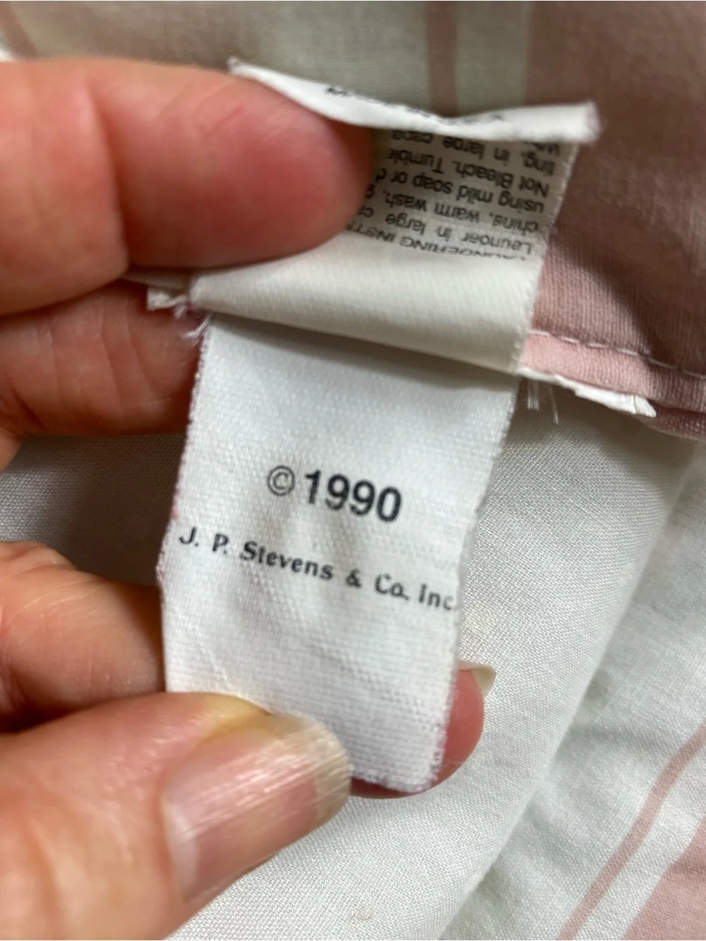 VTG 1990 JP Stevens Queen Bedspread Comforter Roses Butterflies